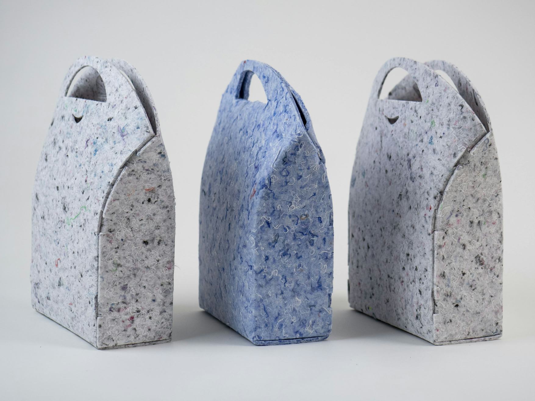 Bags made from UPtex recycled textiles material. Image Source: UPPAREL