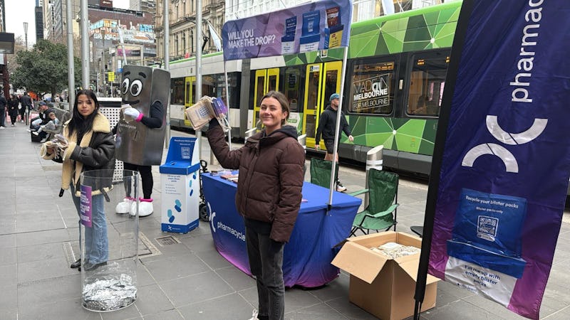 The inaugural National Blister Pack Recycling Day was an initiative by Pharmacycle designed to encourage Australians to recycle this tricky waste stream. Image: Pharmacycle