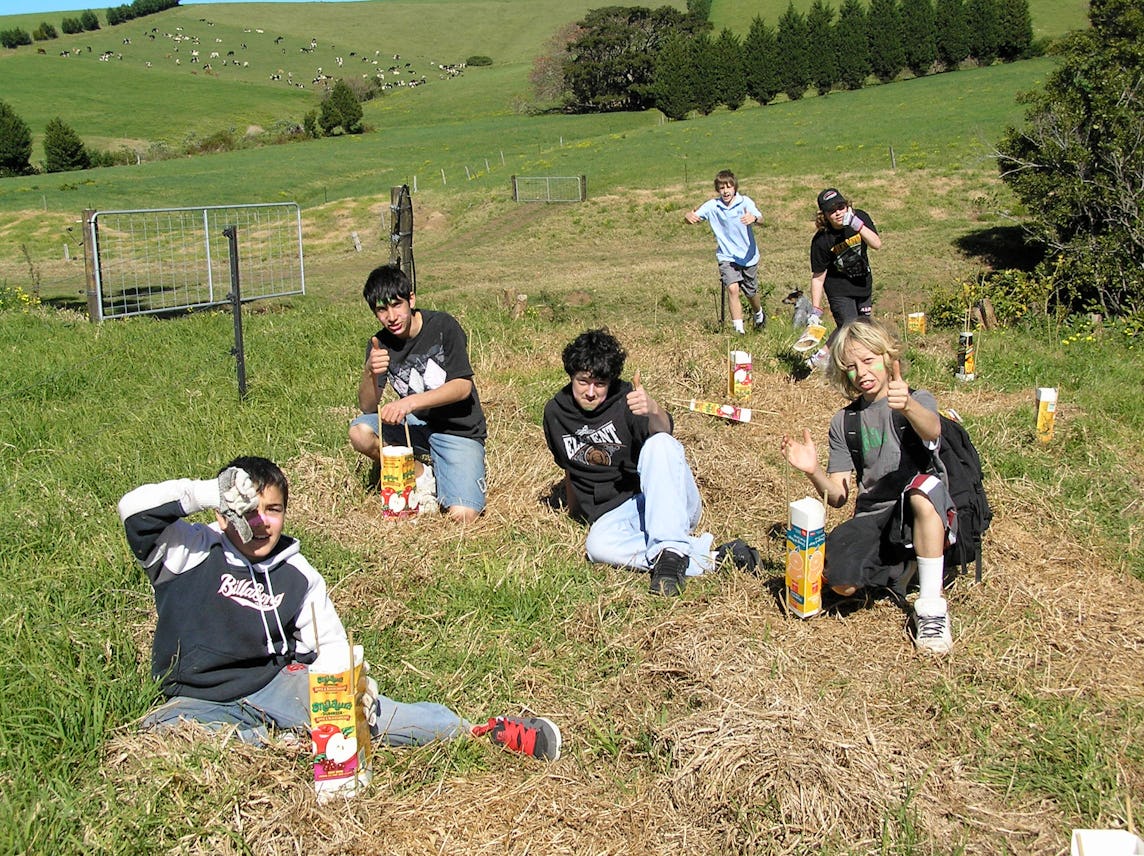 Kiama High Students at a National Tree Day planting event. Image: Paul Berry/Kiama High School