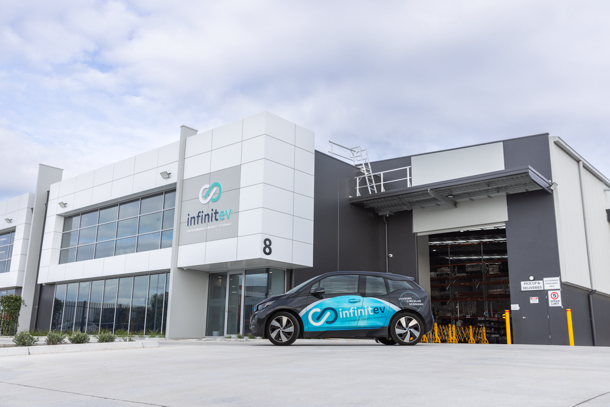 Circular economy for EV batteries with Infinitev. Image source: Sustainability Victoria