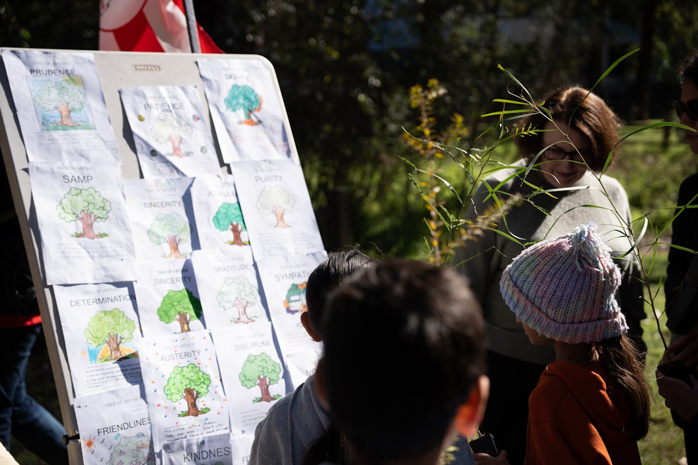 Members of BAPS participated in a multigenerational tree planting as part of National Tree Day 2024. Image: BAPS Sydney.