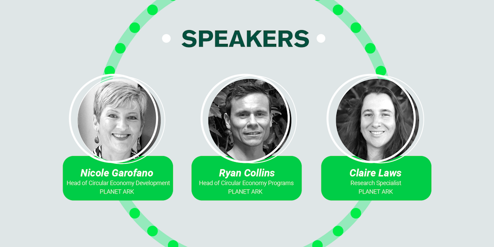 The speakers for the Circularity in Australian Business webinar.