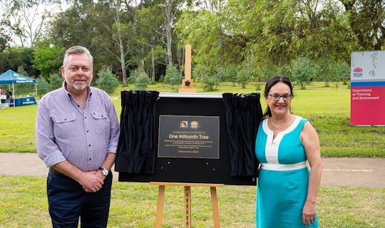 Minister for Planning and Minister for Homes, Anthony Roberts and Camden Mayor, Therese Fedeli 